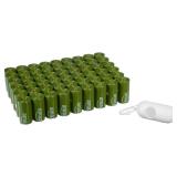 Amazon Basics Leak Proof Dog Poop Bags with Dispenser and Leash Clip, Unscented, 13 x 9 Inches - 810 Count (15 Bags per Roll, 54 Rolls)