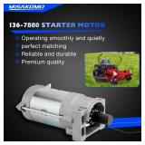 136-7880 Starter Motor Lawn Mower Starter Motor for 2P77F Engines Compatible with Toro Timecutter Titan HD Z Master Quest Radius E-Series S-Series, Exmark Quest Replacenumber 133-1564 127-9209 133-982