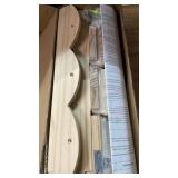 SZYOUYUE Nursery Bookshelves Wall Mounted?34inch?Set of 3, Floating Shelf Kids Coat Rack with 6Hooks,Hanging Shelf for Baby Nursery Room Décor, Patent Number: 29924445,Burlywood