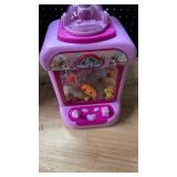 Marlrin Claw Machine for Kids, Mini Vending Machine Girls Unicorn Toys, Candy Grabber Prize Dispenser with Sound & 20 Mini Plush Toys, Electronic Arcade Game Indoor Toy for Home Party Birthday Gifts