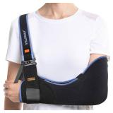 Velpeau Arm Sling Shoulder Immobilizer for Women and Men, fit Left or Right Arm - Rotator Cuff Support Brace - Medical Sling for Shoulder, Clavicle, Elbow Injury (Comfort type, Large: Bust 33.5?-41?)