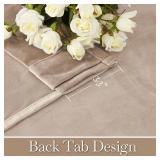 RYB Home Blush Velvet Curtains 90 inches for Nursery, Bedroom Window Curtain Panels Skin Friendly Drapes for Girls Room, Wide 52 x Long 90, Blush, 2 Panels