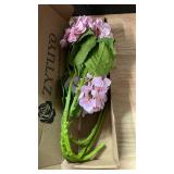 ZYTUYO 19.6\ 4PCS Pink Artificial Hydrangea Flower, Large Silk Full Flowers Heads, Lifelike Faux Bouquet with Stems Floral Wedding Home Party Shop Baby Shower Centerpieces Decorin