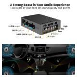 ATOTO Car Amplifier, 4 Channel, 400 Watts Max Power, 24 Ohm Stable, Class AB, Only Compatible with Selected ATOTO Car Stereos