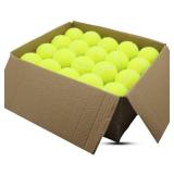 SHYUJAJIE Tennis Balls, 40 Pack Training Tennis Balls,High Elasticity Practice Tennis for Beginner, Exercise Playing Balls for Pet Dog (Yellow)