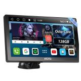ATOTO P9 Android Portable Car Stereo with 4G LTEandGPS Tracking, 9 Inch QLED Wireless CarPlay and Android Auto Screen, WiFiDual Bluetooth, Remote Control, Microphone, AUXLRVSCVC, 4G32G, P909PR1X - Ret