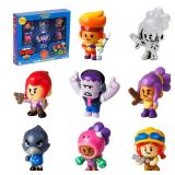 P.M.I. Brawl Stars Collectible Figures | 8 Toys Out of 24 Collectibles in 1 Box Merch Includes The Silver Skinned Item| Mini Toys with 2 Hidden Rare Figures (Assortment C)