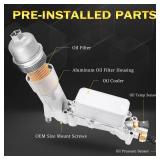 926-959 Upgraded Full Aluminum Engine Oil Filter Housing with Oil Cooler Sensors and Gaskets Compatible with 2017-2018 Chrysler 200300 Dodge Charger Avenger Journey Wrangler Ram Promaster 3.2 3.6 V6