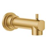 Moen Align Brushed Gold 12-Inch Slip Fit Connection Diverter Tub Spout, 172656BG