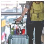 HAOGUAGUA 2-Piece Large Clear Makeup Cosmetic Organizer Bag, Plastic Tote Bags, Waterproof Transparent Handbag Purse