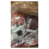 Toys+ Plush Sports Balls Set for Kids, 5 Inch, 4-Pack with Football, Baseball, Basketball, Soccer