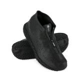 Zbyoujer Waterproof Rain Shoe Covers, Silicone Overshoes with Zipper Non-slip Galoshes for Men and Women
