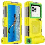 ???????? ???????????? Underwater Snorkeling Diving Phone Case for iPhone 161514131211 Pro Max, Samsung Galaxy S24S23S22S21 50ft15m Waterproof Case, Professional Scuba Phone Case - Yellow