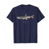 Scientific Lake Trout T-shirt | Fish T-shirt for fishermen size large