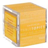 TableTopics Happiness Question Card Game - 135 Conversation Starter Cards with Tips, Ideas, and Quotes to Spark Meaningful Discussions with Adults at Dinner Parties, Girls Nights, and More
