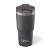 RTIC 20oz Essential Tumbler with Lid, Ceramic Lined, Insulated, Stainless Steel, Metal, Double Wall Vacuum-Insulation, Travel Cup for Iced Coffee, Tea, Hot and Cold Drink, Graphite