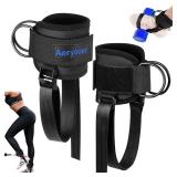 Ankle Straps for Cable Machines Women, Dumbbell Foot Attachment, Adjustable Gym Cable Ankle Straps for Glute Workouts Leg Extensions Curls Booty Hip Abductors, Ankle Cuff for Cable Machine Accessories