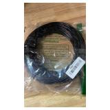 Cat6a Ethernet Cable Slim 100ft OutdoorandIndoor, 28AWG Pure Copper Cat6 Internet Cable for Waterproof and Direct Burial, Flexible Cat6 Ethernet Cable 10G 550MHZ, Cat 6 Network cable for Indoor Black