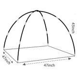 Mnagant Kids Tent Replacement Poles - Fiberglass Poles for Indoor and Outdoor Play Tents, Suitable for Boys and Girls Tent, Length 112in(S)