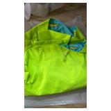 Kimee Dog Raincoat Reversible, Single Side Slicker Poncho Adjustable Waterproof Dog Rain Jacket with Leash HoleReflective Stripe Hooded Snowproof Windproof Clothes for Medium to 2X Large Dogs, XL