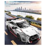 TYCOLE Super Sports Car Building Block Set with Display Case, Speed Race Cars Building Toys, Collectible Model Cars Kits Gift for Boys Girls Adults Technic Car Lovers Kids 6 (317PCS)