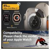 MAGEASY Protective Case for 49mm Apple Watch Ultra 3, Apple Watch Ultra 2 | Shockproof Silicone Bumper, Skin - Midnight Black