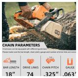 4 Pack 18 Inch Chainsaw Chain for Stihl .325\ Pitch .063\in Gauge 74 Drive Links 26RS 74, Replacement Chains Fit Stihl MS271 Farm Boss MS311 MS291 MS261 36390050074 Oregon L74, V74 and Morein