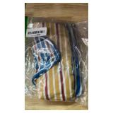 Knuffelen Dog Shirts Cotton Striped T-Shirt, Summer Pet Clothes for Small Dogs, 2-Pack Soft Puppy Apparel Cat Tee, Breathable Stretchy, Blue Yellow L