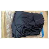 MIVEI Womenfts 11\ Long Swim Board Shorts - High Waisted Quick Dry Beach Swimming Shorts with Zipper Pocket Liner UPF50 Black size large in