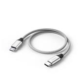 DteeDck USB C to Micro USB Cable 1ft, 16W Charging and 480Mbps Data Transfer USBC Type C to MicroUSB Cord Braided Male to Male USB-C 2.0 30.5cm for Old Android Phone Kindle PS4 Xbox One and More