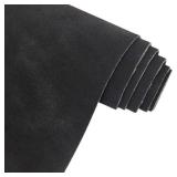 Black Soft Faux Suede Fabric 30x135cm Synthetic Faux Leather Frosted Leatherette for Handbags Wallets Sewing Crafts