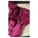 Glampunch Off Shoulders Maternity Dress Long Sleeve Ruched Maternity Gown Baby Shower Photography Pregnant Dress Wine Red size large