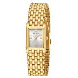 Diaofendi Small Gold Watches for Women Vintage Ladies Quartz Wrist Watches Stainless Steel Band Womens Watch Luxury Bracelet Tools Included (Gold Silver)