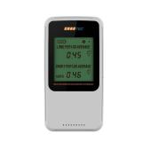 Cradtec Digital Radon Detector III, White, Radon Monitor, Radon Meter, Tempered Glass, Short Term and Long Term Result, Portable, Easy to Use, 3 AAA Batteries, Switchable Between BqM3 and pCiL