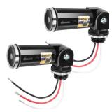 2-Pack, Dusk to DawnDay Night Sensor, Photoelectric Switch, Photo Cell Sensor, 110V120V220V240V Input, UL Listed, IP65 Water-Resistant, Photocell for Outdoor Light