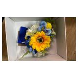 TINGE TIME Sunflower Boutonniere for Men Wedding,Groom and Pocket Boutonniere for Wedding, Prom, Homecoming, Anniversary, Graduation, Christmas Dinner