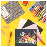 Grabie Acrylic Paint Pens Markers, 28 Colors, 0.7 mm, Extra Fine Tip Drawing Markers, Premium Paint Pens for Painting on Various Surface, Art Supplies, Set of 28