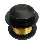 LASCO 03-4809OB Brass Bathtub Drain Strainer with Tip Toe Style Stopper and Fine Thread x Course Thread Bushing, 1-14\ x 1-12\in, Oil Rubbed Bronzein