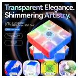 GAN 12 ui Maglev, Smart Speed Cube 3x3 with GAN PowerPod, Intelligent Magnetic Speedcube via Bluetooth Connected for Online Games/AI Training Puzzle Toys for Kids and Adults, 10 Years Edition