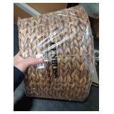 CENBOSS Rattan Christmas Tree Collar, Wicker Tree Skirt & Stand Base Cover (Brown Wash, 24 inch)