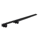 Lion Gears BridgeMount Rail Tactical Picatinny Cantilever .5 Riser, 10 Long, 25 Slots, Complete with Steel Nut and Thumb Bolt, BM2505EXBT, Black