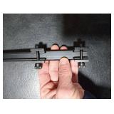 Lion Gears BridgeMount Rail Tactical Picatinny Cantilever .5 Riser, 10 Long, 25 Slots, Complete with Steel Nut and Thumb Bolt, BM2505EXBT, Black