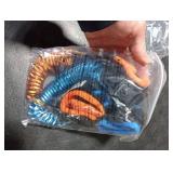 Dr.meter Toddler Leash, 2 Pack Safety Anti Lost Wrist Link with Key Lock, Reflective Child Walking Harness, 8.2ft Blue + 4.92ft Orange Kids Leash for Supermarket Mall Airport Amusement Park Zoo Travel