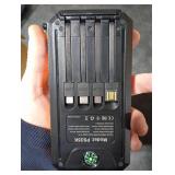 Durecopow Solar Charger Power Bank 20,000mAh, Portable Charger, 4 Cables 3 Ports Fast Charging External Battery Pack with USB C for Cell Phones, Solar Panel Charger with Dual Flashlight for Camping