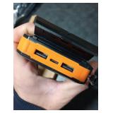 Durecopow Solar Charger Power Bank 20,000mAh, Portable Charger, 4 Cables 3 Ports Fast Charging External Battery Pack with USB C for Cell Phones, Solar Panel Charger with Dual Flashlight for Camping