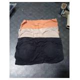 Boao Women Bandeau Bra Padded Strapless Bralette Bra Seamless Bandeau Tube Top(Large,Black, Light Caramel, Cream Coffee)