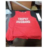 Mens Trophy Husband Tank Top Red 2XL