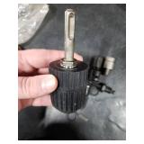 Ptazucv 2-13mm Keyless Drill Chuck Adapter, 1/2-20Unf Drill Chuck with SDS-PLUS Shank Bit, 1/4-Inch Hex Female Socket 1/4 Hex Shank Lock Key, 1/2 Socket Square Female Adapter for Impact Driver