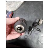 Ptazucv 2-13mm Keyless Drill Chuck Adapter, 1/2-20Unf Drill Chuck with SDS-PLUS Shank Bit, 1/4-Inch Hex Female Socket 1/4 Hex Shank Lock Key, 1/2 Socket Square Female Adapter for Impact Driver