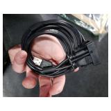 Dilwe AUX Extension Mount, Car USB Panel Flush Mount Jack Cable for Car, Boat and Motorcycle